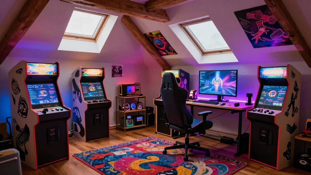 The Best 13 Attic Gaming Room Ideas for the Ultimate Top-Floor Setup