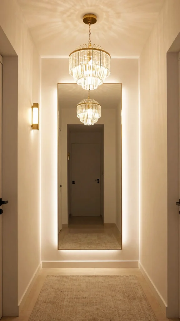 The Best 13 Hallway Design Ideas for a Beautiful Welcoming Entrance - 3. Layered Lighting 1
