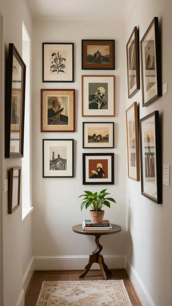 The Best 13 Hallway Design Ideas for a Beautiful Welcoming Entrance - 4. Artful Wall Decor 1