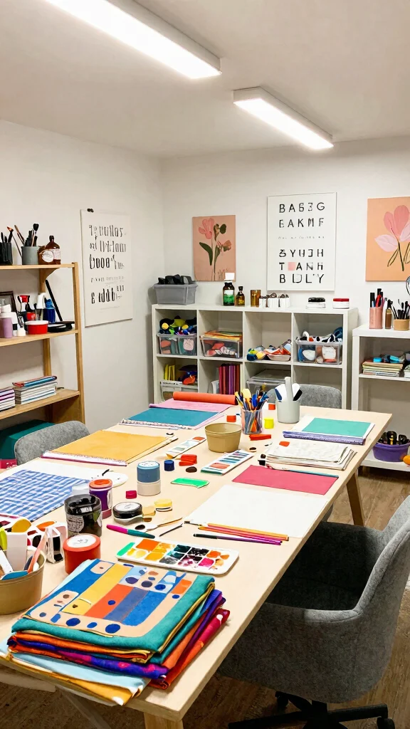 The Best 14 Attic Makeover Ideas That Transform Your Top Floor - 10. Craft Room Heaven 1