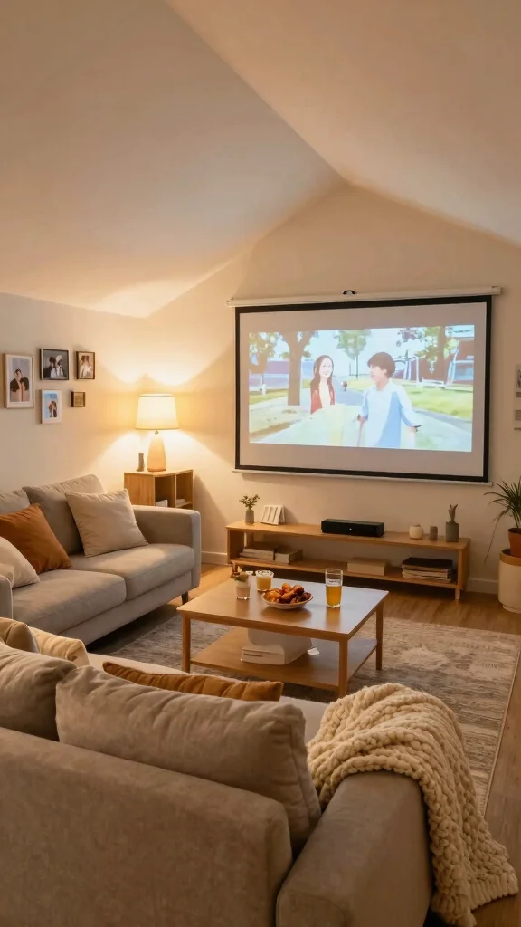 The Best 14 Attic Makeover Ideas That Transform Your Top Floor - 11. Cozy Family Room 1