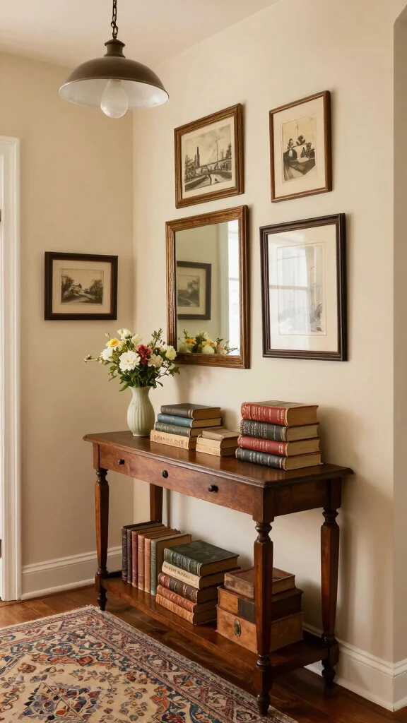 The Best 14 Entryway Design Ideas From Minimalist to Grand - 7. Vintage Vibes: Timeless Charm in Entryways 1