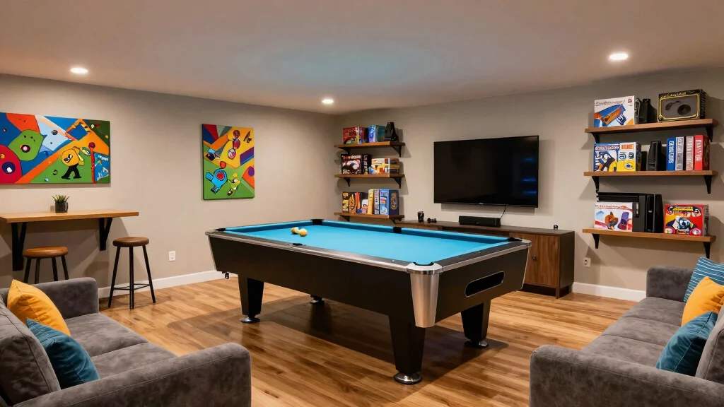 13 Basement Game Room Ideas for a Fun Family-Friendly Entertainment Space – omerahomedecor.blog